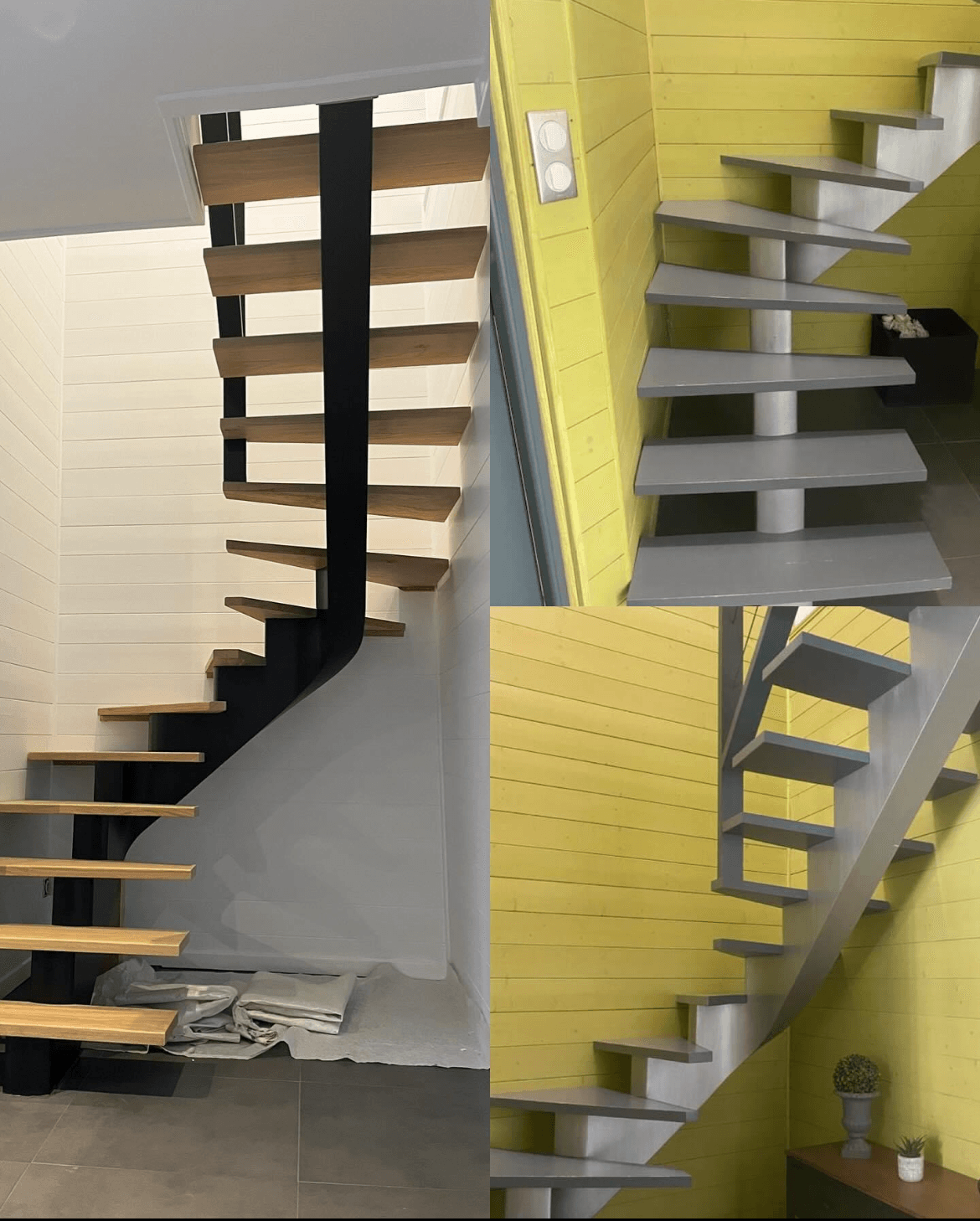 Escalier repeint – Menuiserie Charron