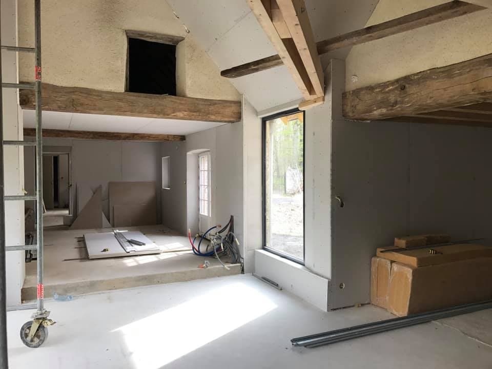 Doublage isolation intérieure par Menuiserie Charron