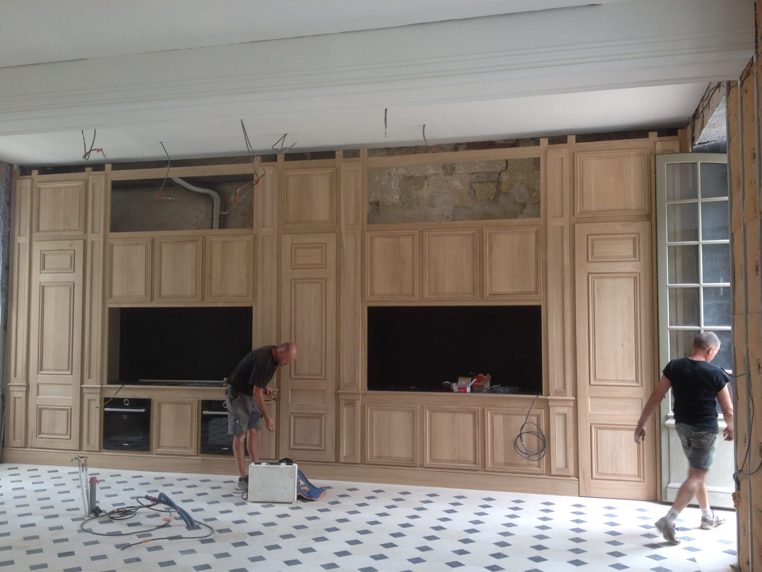 Façade de cuisine en chêne – Menuiserie Charron